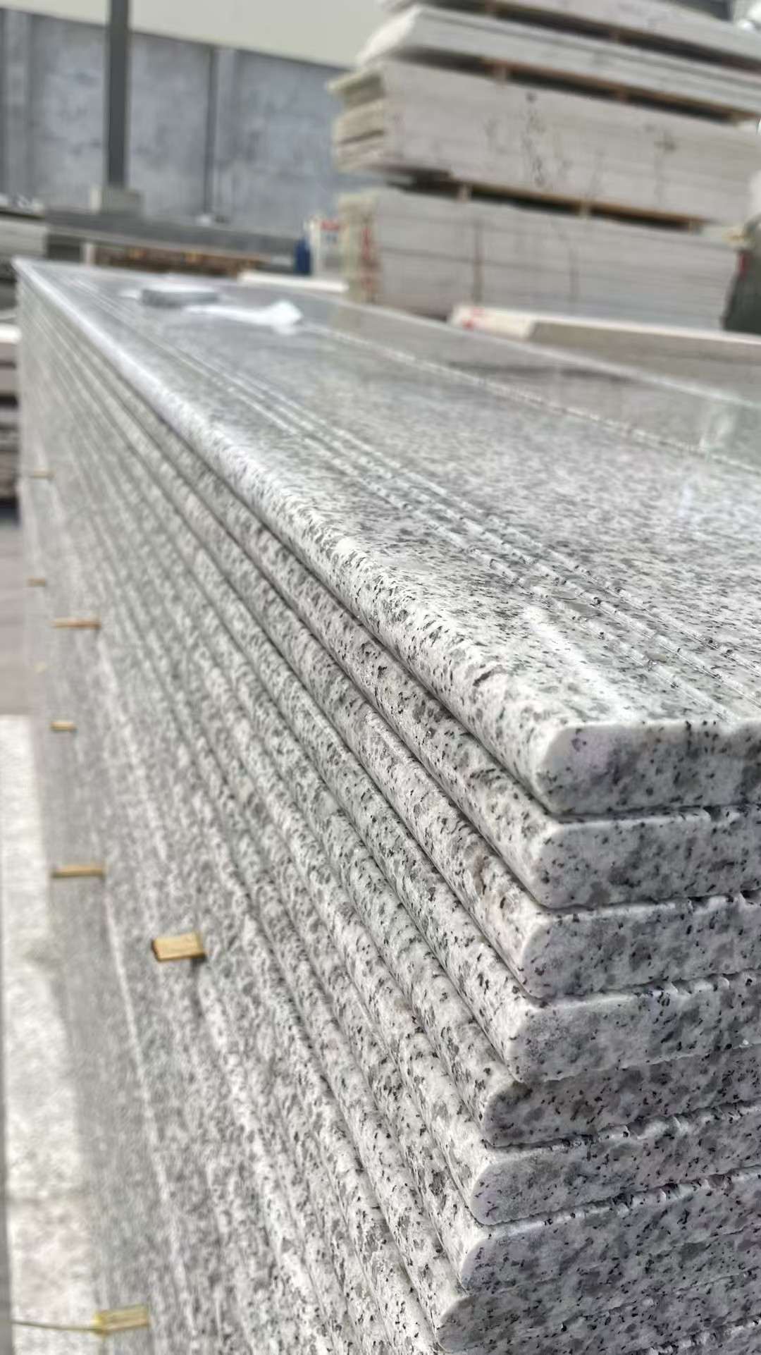 锦州芝麻白楼梯踏步 花岗岩楼梯板材
